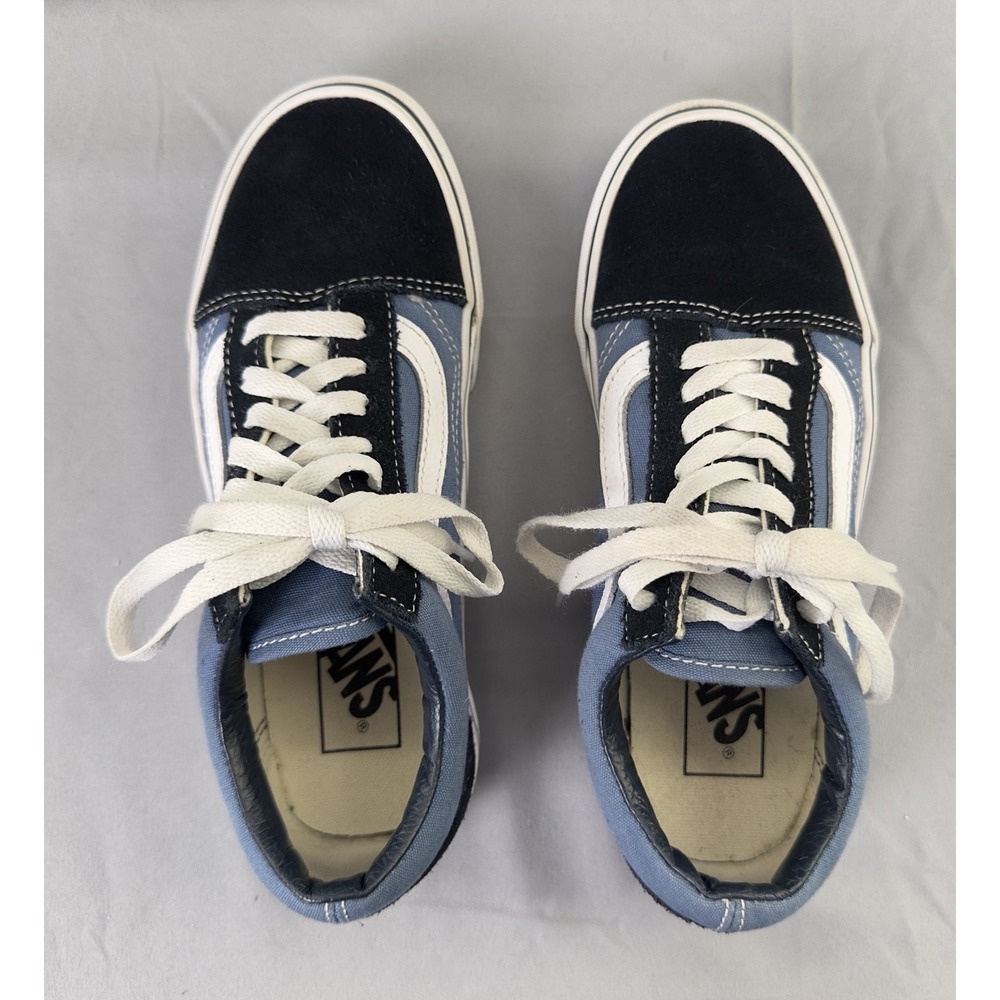 Vans Old Skool Youth 4.5 Blue Navy White Stripe EU 36 Women 6